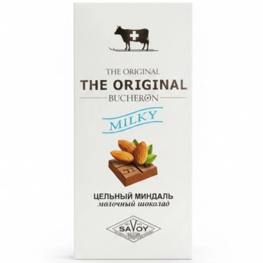 Молочный шоколад с цельным миндалем 90 г
