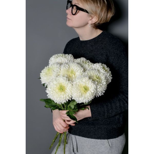 Хризантема «Магнум» - 70см белые