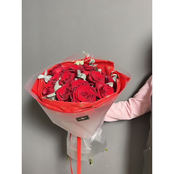 Букет «Огонь любви» - L (40см)