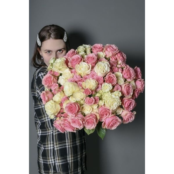 Букет «Розовое счастье» - XL (50см)