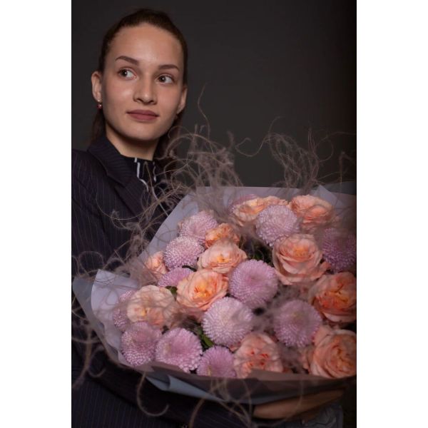 Букет «Сиреневый дым» - L (40см)