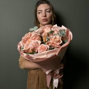 Букет «Коралловый закат» - M (40см)
